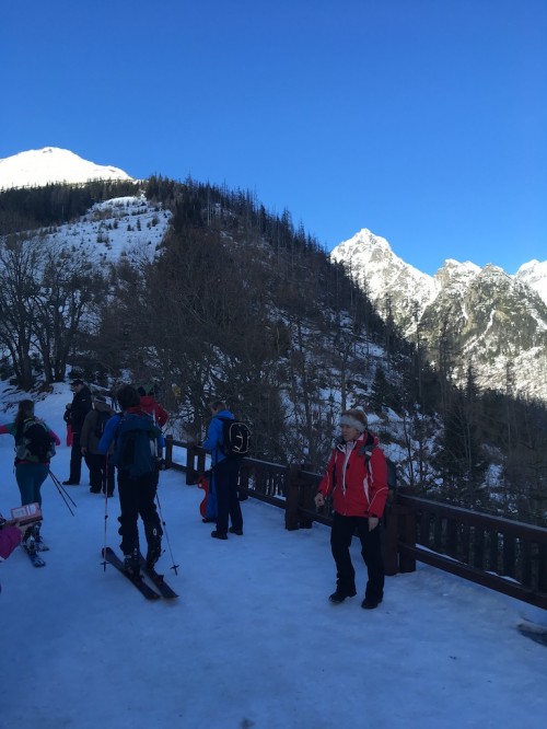 Start of the ski tour from Hrebienok